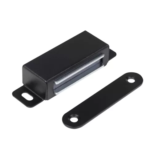 Bútormágnes 15 kg rozsdamentes acél fekete 2 db.