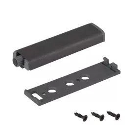   Nyomásra nyitható fogantyú nélküli ajtónyitó rendszer 79x20 mm fekete