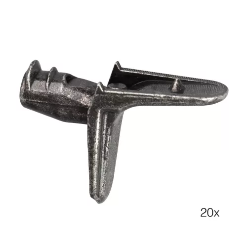 Polctartó átmérő 5 mm fém fekete 20 db