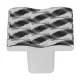 Bútorgomb Wave 25x25mm króm