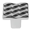 Bútorgomb Wave 25x25mm króm