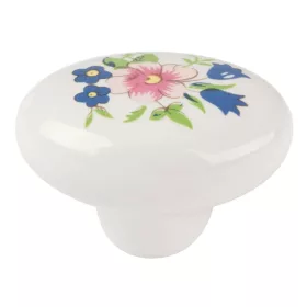 Bútorgomb Bouquet átmérő 30x22mm porcelán
