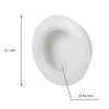 Bútor fogantyú átmérője 40/51mm műanyag fehér 10 db