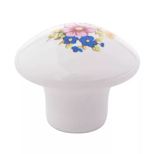 Bútorgomb Bouquet átmérő 35mm porcelán fehér