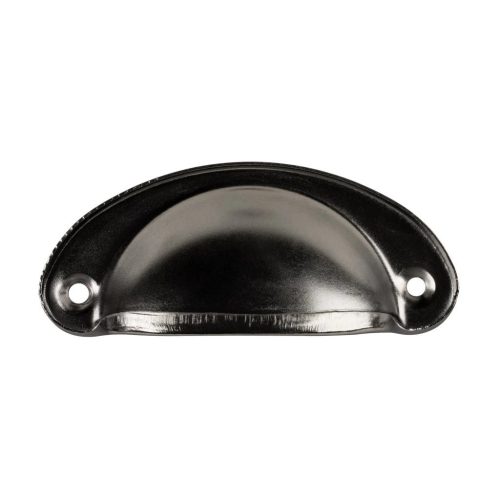 Skive bútorfogantyú 66 mm-es raszterméret fekete cink