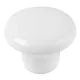 Bútorgomb átmérője 32 mm fehér porcelán