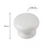 Lara bútorgomb átmérő 39mm fenyő fehér