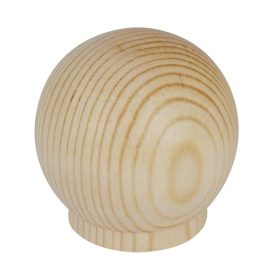 Bútorgomb golyó átmérője 38 mm lakkozott fenyő FSC?