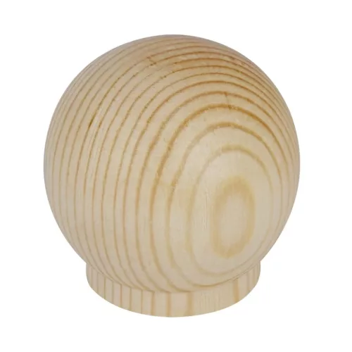 Bútorgomb golyó átmérője 38 mm lakkozott fenyő FSC?