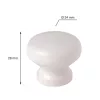 Lara bútorgomb átmérő 34mm fenyő fehér FSC