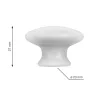 Bútorgomb Seol átmérője 40mm műanyag fehér