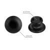 Bems bútorgomb átmérője 34 mm műanyag matt fekete