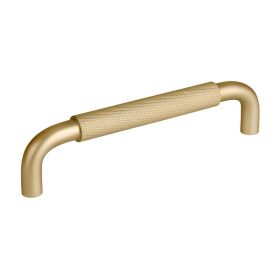   Bútor fogantyú Grave tengelytávolság 128 mm alumínium szálcsiszolt sárgaréz