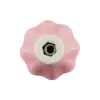 Lilly bútorgomb átmérője 32mm porcelán rózsaszín