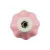 Lilly bútorgomb átmérője 32mm porcelán rózsaszín