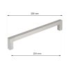 Tina bútorfogantyú 224 mm-es távolság rozsdamentes acél