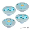 Bútorgomb-készlet kék baba átmérő 50 mm 4 db