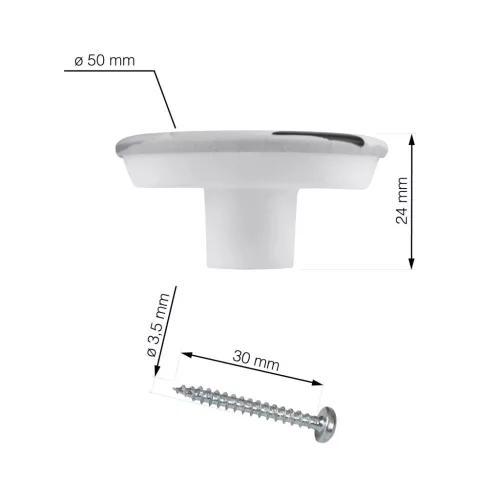 Bútorgomb-készlet focilabdák átmérő 50 mm 4 db