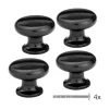 Tosca bútorgomb-készlet 29 mm átmérőjű fekete nikkel 4 db