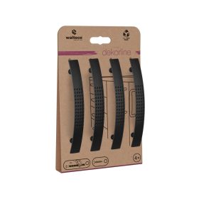   Portos bútorfogantyú-készlet 96 mm-es tengelytávolság matt fekete 4 db.