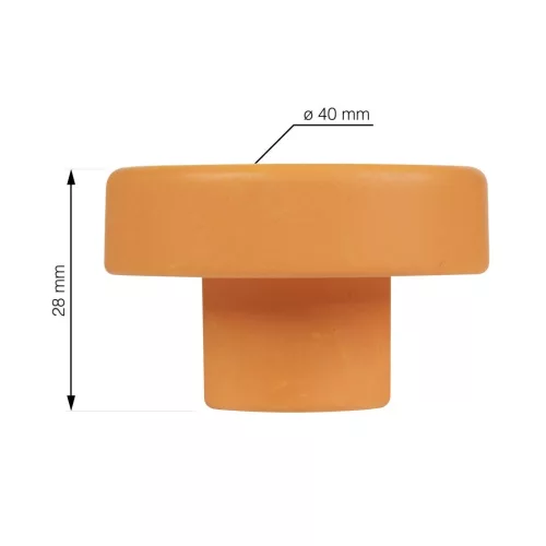 Bútorgomb-készlet narancssárga gyűrűk átmérő 40 mm 4 db