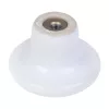 Bútorgomb-készlet Bouquet 35 mm átmérőjű porcelán fehér 4 db