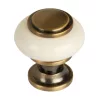Alta bútorgombgarnitúra 31 mm átmérőjű porcelán bronz 4 db