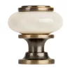 Alta bútorgombgarnitúra 31 mm átmérőjű porcelán bronz 4 db