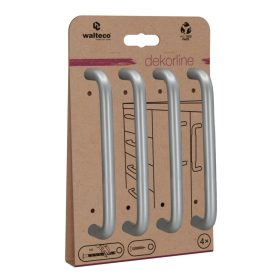   Dieren bútorgomb-garnitúra 30 mm átmérőjű eloxált alumínium fekete 4 db