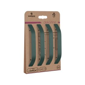   Lugano bútorfogantyú-készlet 128 mm-es tengelytávolság matt zöld 4 db.