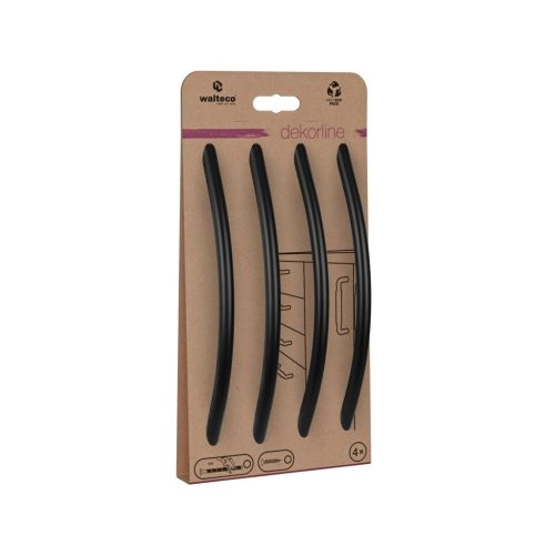 Bútor fogantyúkészlet Beta tengelytávolság 160 mm matt fekete 4 db.