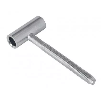 Ajtópánt 80/10 felső rész M8 tűzgátló ajtó fehér horganyzott