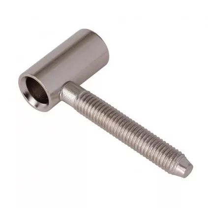 Ajtópánt 50/10 felső rész M8 magasság 30 mm nikkelezett