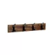 Ruhatartó állvány 500x80mm 4 akasztóval karcolt fa rózsafa
