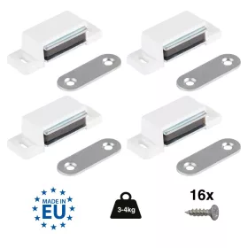 Bútormágnes csavarokkal 3-4 kg fehér 4 db.
