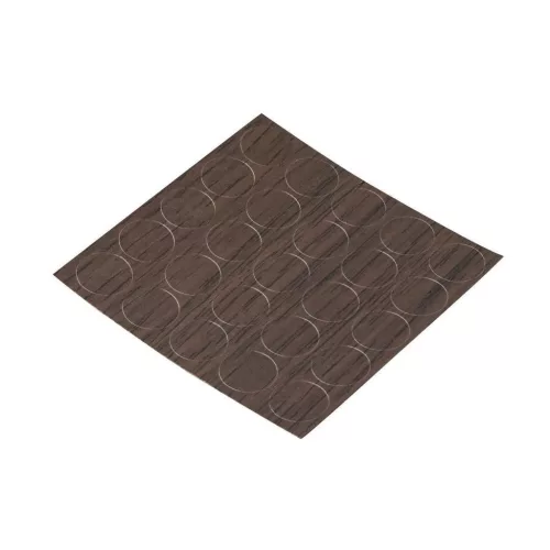 Öntapadós kupakok 14 mm átmérőjű wenge színű 25 db.