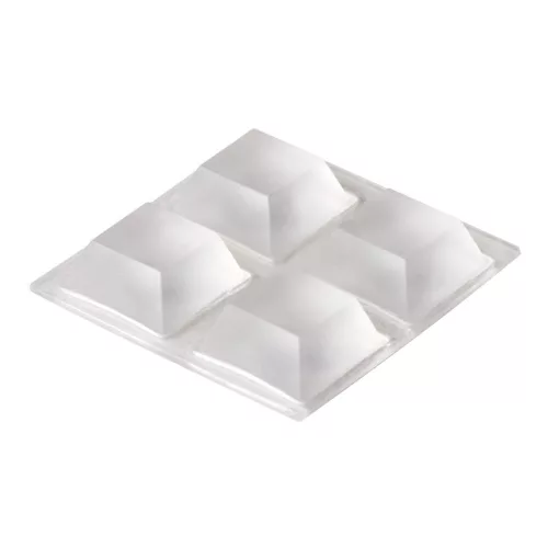 Lengéscsillapító 125x125x55mm öntapadós átlátszó 4 db.