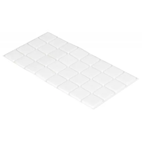 Filc alátétek 30×30 mm öntapadós fehér 32 db