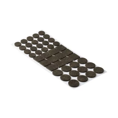Filc alátét készlet öntapadós barna 44 db