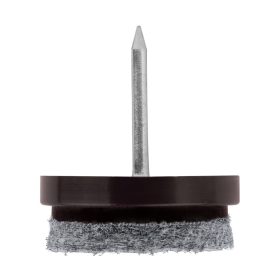 Filc csúszótalp szeggel 24 mm barna 8 db