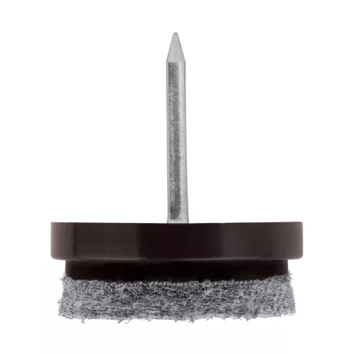 Filc csúszótalp szeggel 24 mm barna 8 db