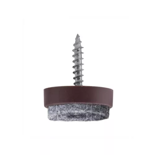 Filc csúszótalp csavarral 20 mm barna 8 db