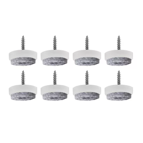 Filc csúszótalp csavarral 24 mm fehér 8 db