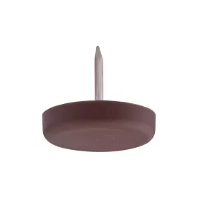 Műanyag csúszótalp tüskével 25 mm barna 8 db