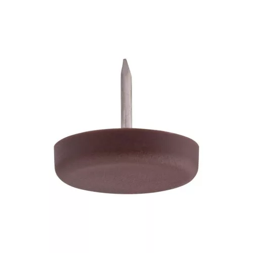 Műanyag csúszótalp tüskével 25 mm barna 8 db