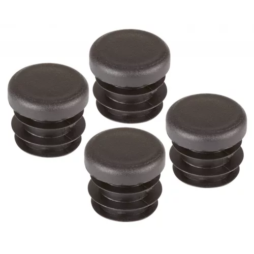 Zátka průměr 15mm plast černá 4 ks