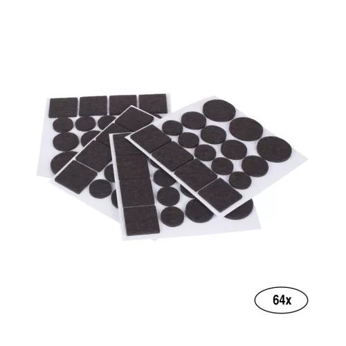 Filc alátét készlet barna 10 csomag