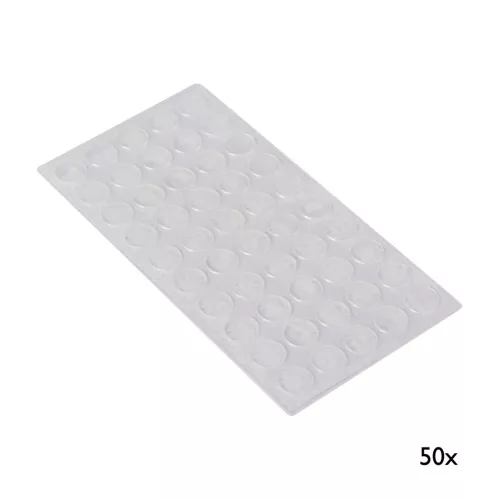 Ajtócsillapító átmérő 10mm átlátszó 50 db.