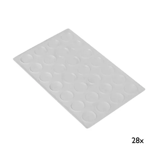 Ajtócsillapító 14 mm átmérőjű átlátszó 28 db.