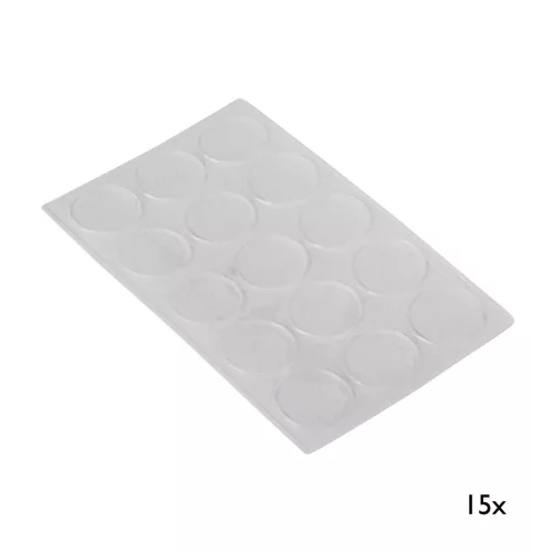 Ajtócsillapító 22 mm átmérőjű átlátszó 15 db.